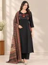 K 1329 By Naisha Dhabu Cotton Aplic Work Kurti With Bottom Dupatta
